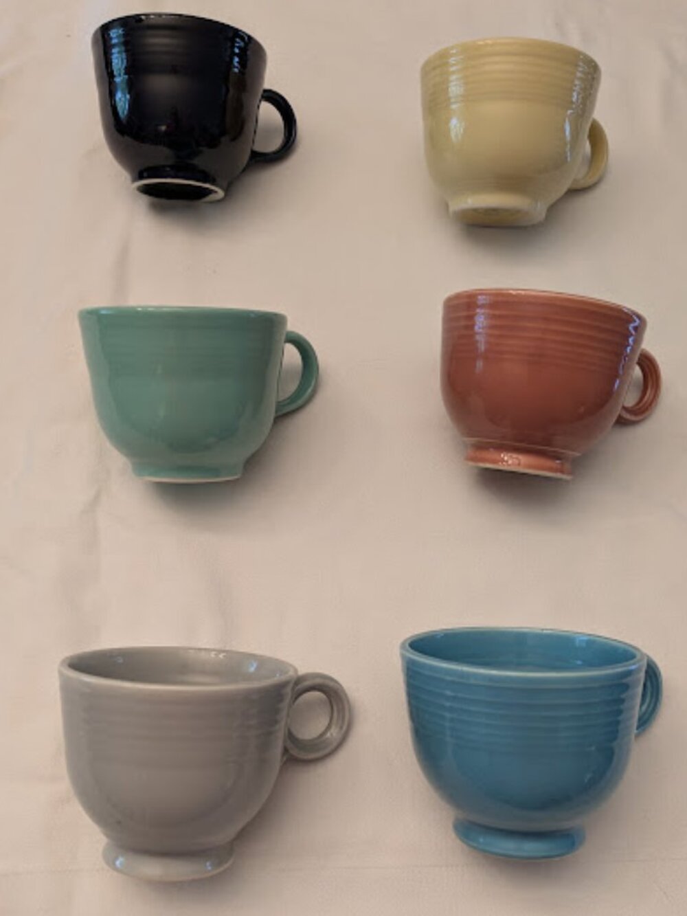 Vintage Fiestaware Teacups - Various colors